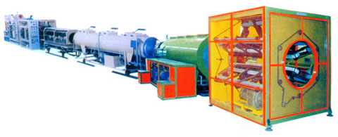 PE大口徑夾克管擠出機生產(chǎn)線 （聚乙稀夾克管生產(chǎn)線 ）